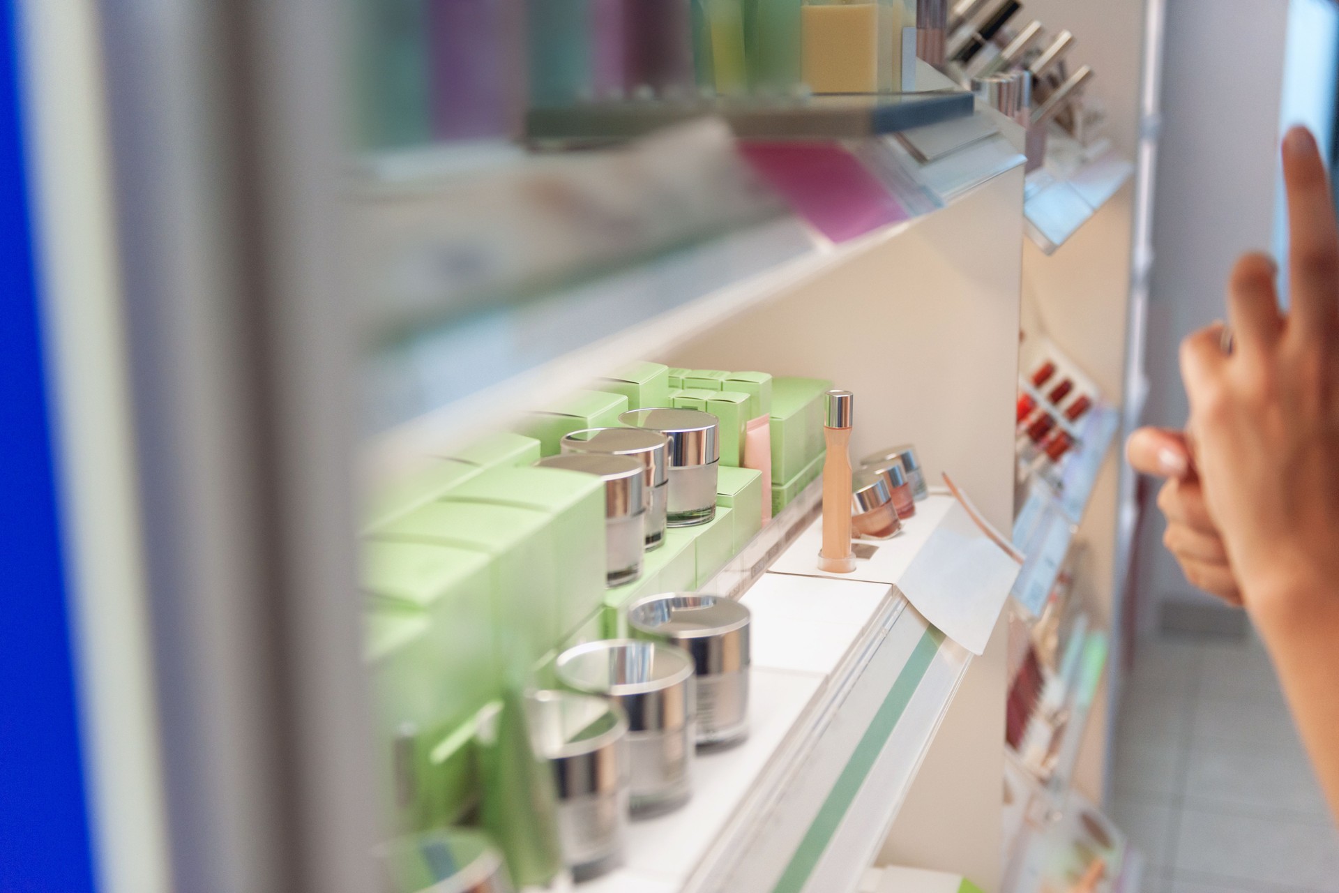Cosmetics at department store